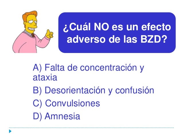efecto paradojico de las benzodiacepinas